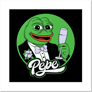 Frog Nation Pepe Crypto Meme Coin Posters and Art